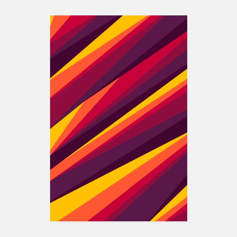 LIGNES D'ART DANS LES PEINTURES DE FEU Poster 20 x 30 cm