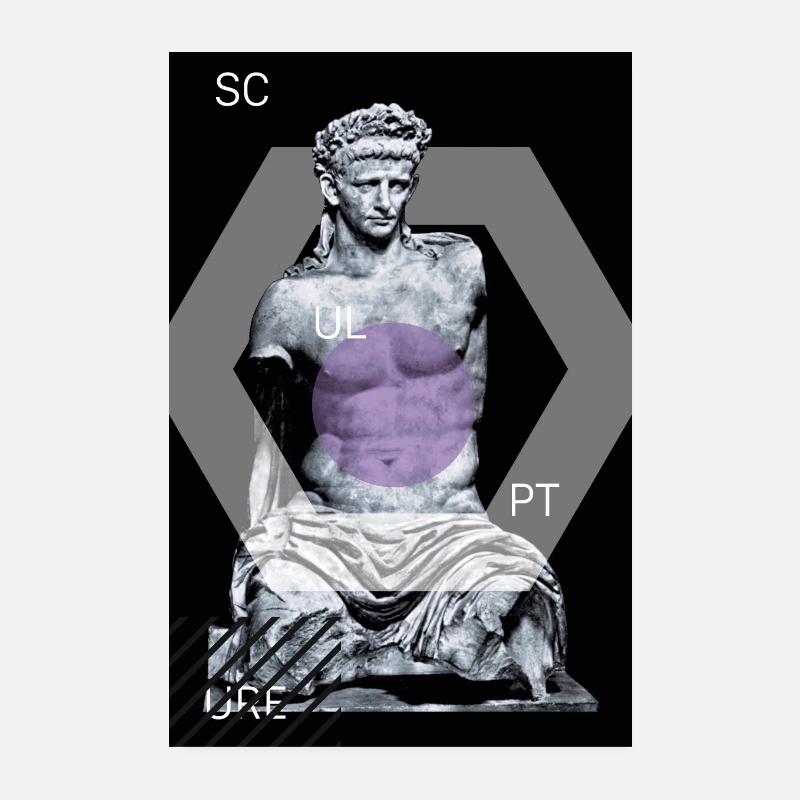 Statues Scup | Affiche Poster 20 x 30 cm