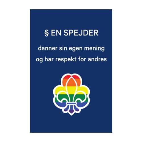 Regnbuespejderplakat nr2 - Poster 20x30 cm