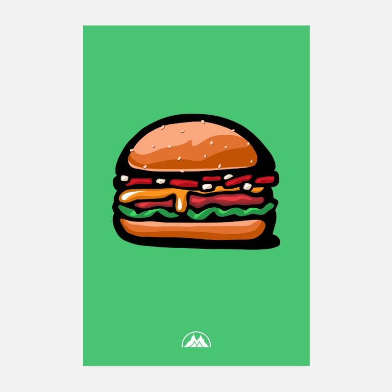 cheeseburger Poster 20 x 30 cm