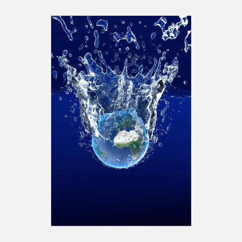 Global Warming Blue Edition Poster 20 x 30 cm