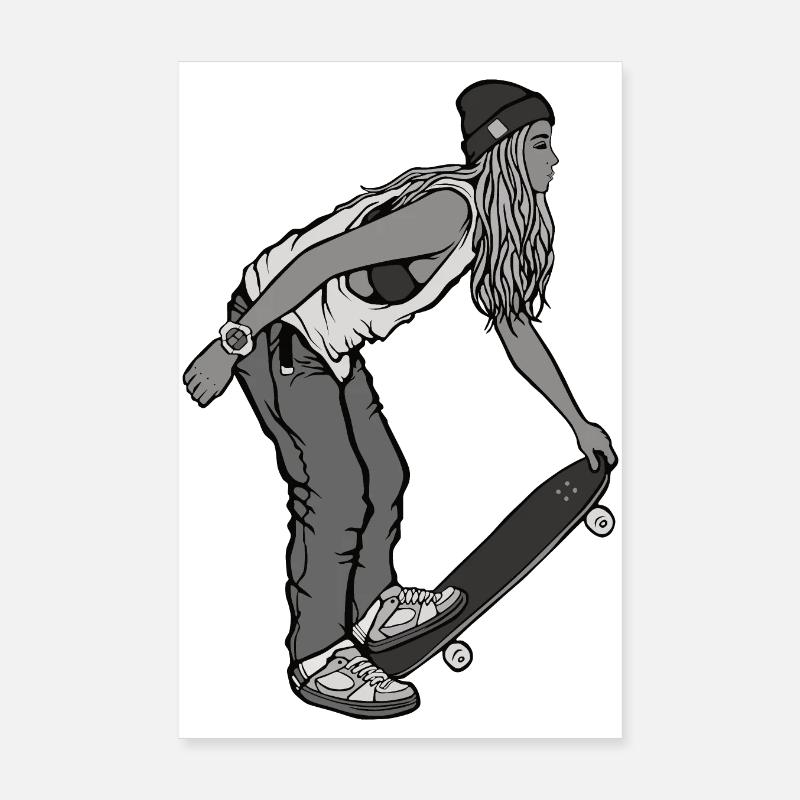 MONOPATÍN T-shirt Póster 20x30 cm