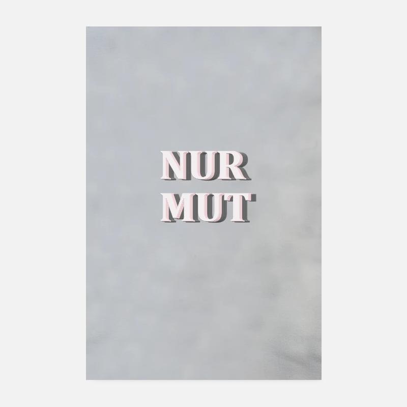SEULEMENT MUT! Poster 20 x 30 cm