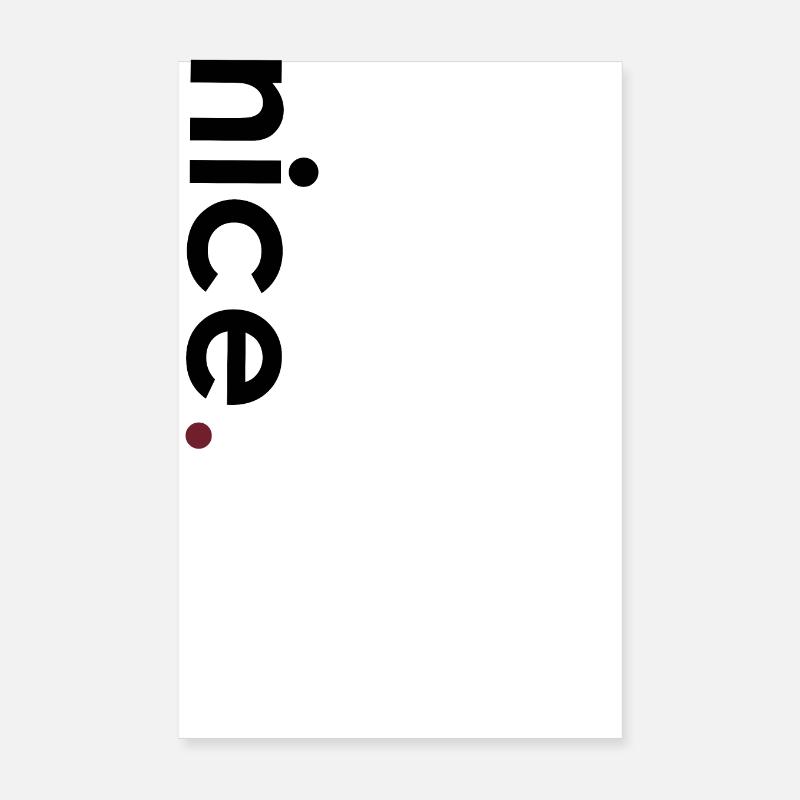 Nice Vertikal schwarz Poster 20x30 cm