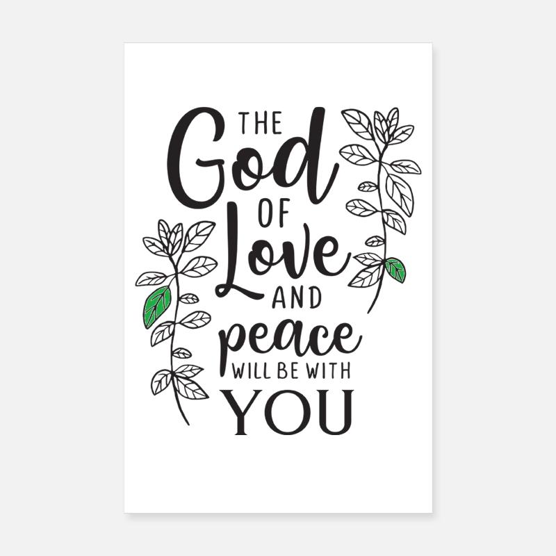Les versets de la Bible chrétienne comme cadeau Église Poster 20 x 30 cm