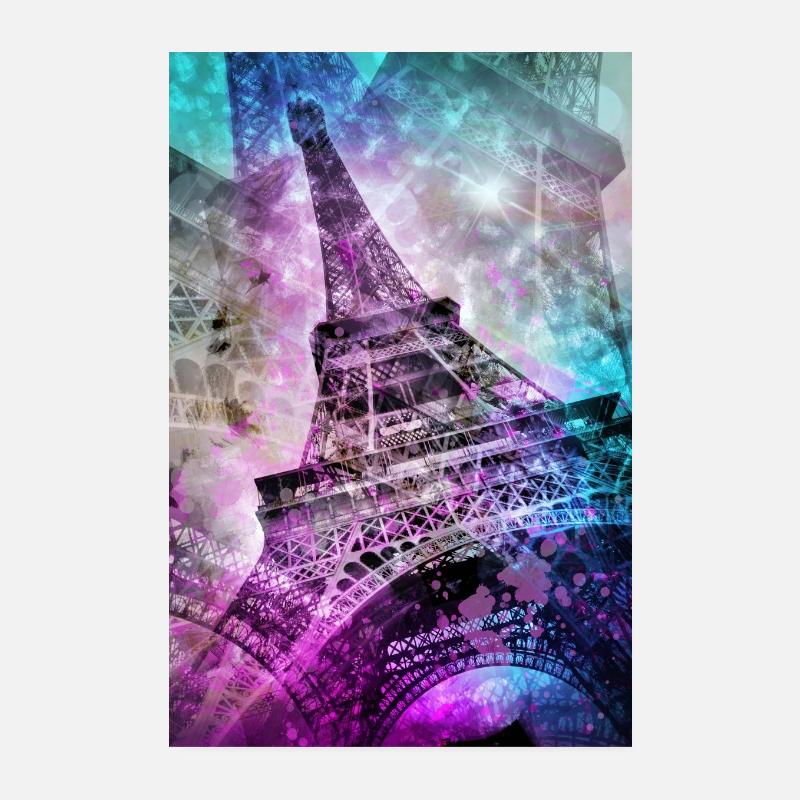 Pop Art Eiffelturm Poster 20x30 cm