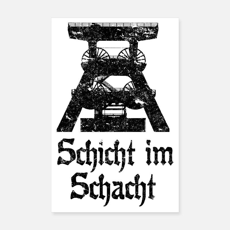 Layer in the mine pit miner Poster 8" x 12" (20x30 cm)