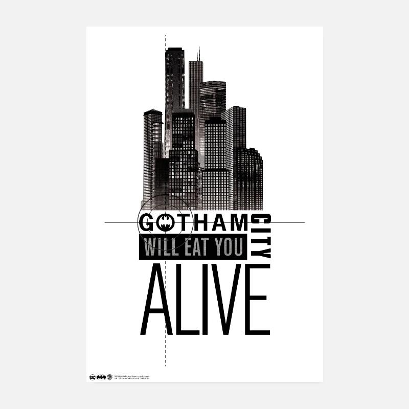 Batman Gotham Eat You Alive Poster 20 x 30 cm