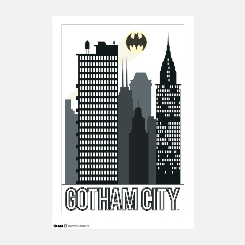 Batman Gotham Ville Poster 20 x 30 cm