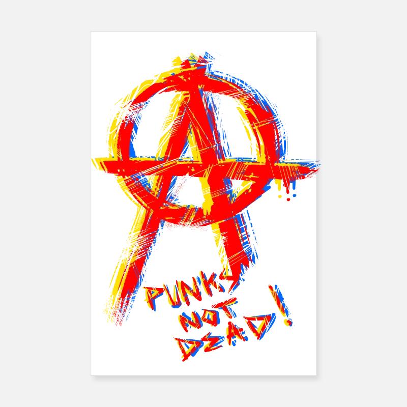 Les punks ne sont pas l’anarchie morte Poster 20 x 30 cm
