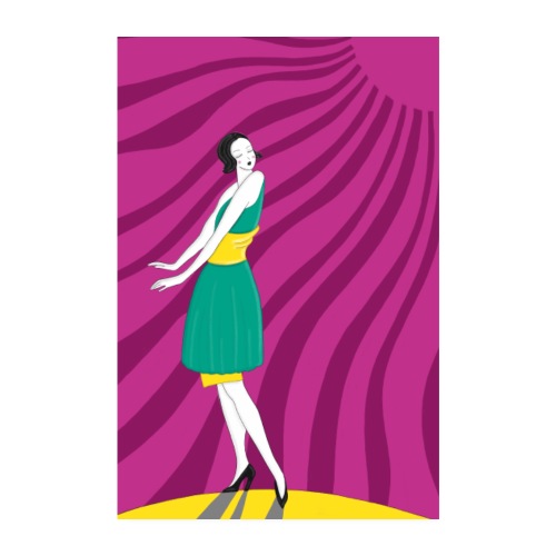 Tanzende Frau in der Sonne - Jugendstil Poster - Poster 20x30 cm