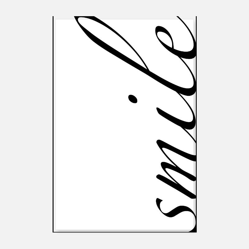 Smile Poster 8" x 12" (20x30 cm)