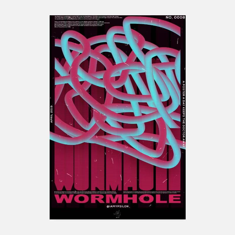 Wormhole Poster 20x30 cm