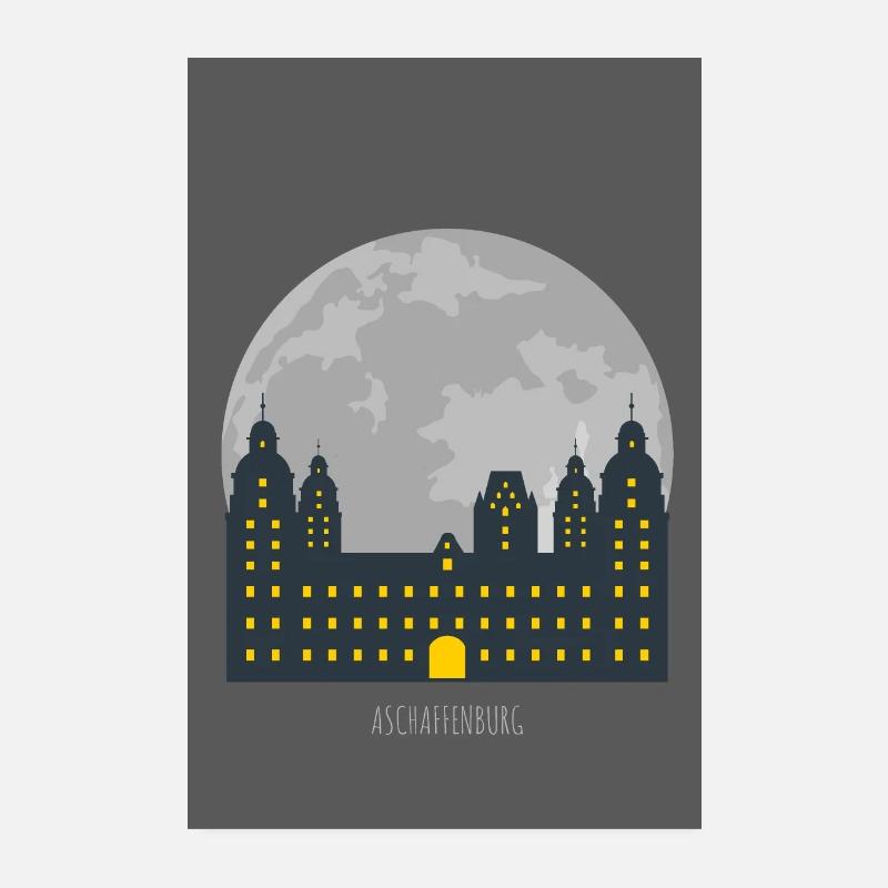 Aschaffenburg Schloß Johannisburg Poster 20x30 cm