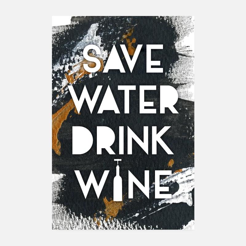 sauver l'affiche de l'eau Poster 20 x 30 cm