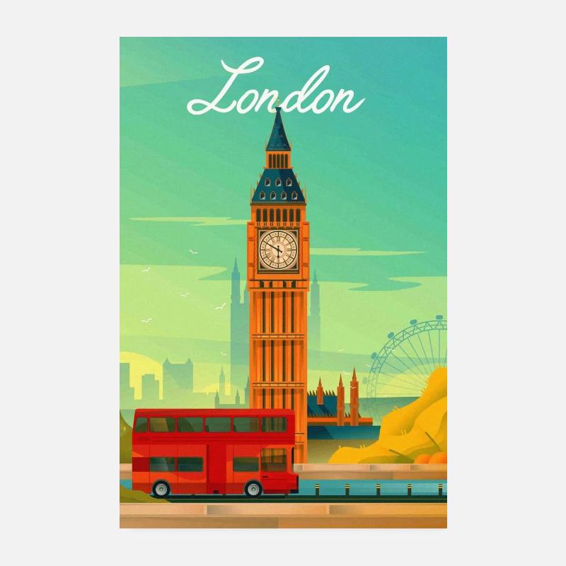 London Poster 20x30 cm