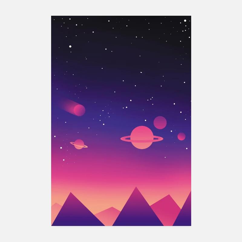 space Poster 8" x 12" (20x30 cm)