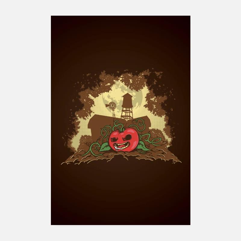 Killer Tomatoe Poster - Poster 20x30 cm - Weiß