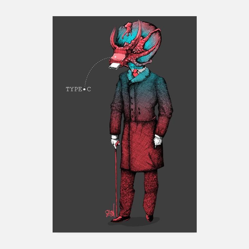 Digital AI USB WWW - Poster 8" x 12" (20x30 cm) - white