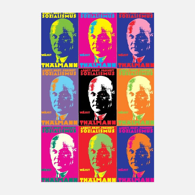 Ernst Thälmann Poster Digital Art - Poster 20x30 cm - Weiß