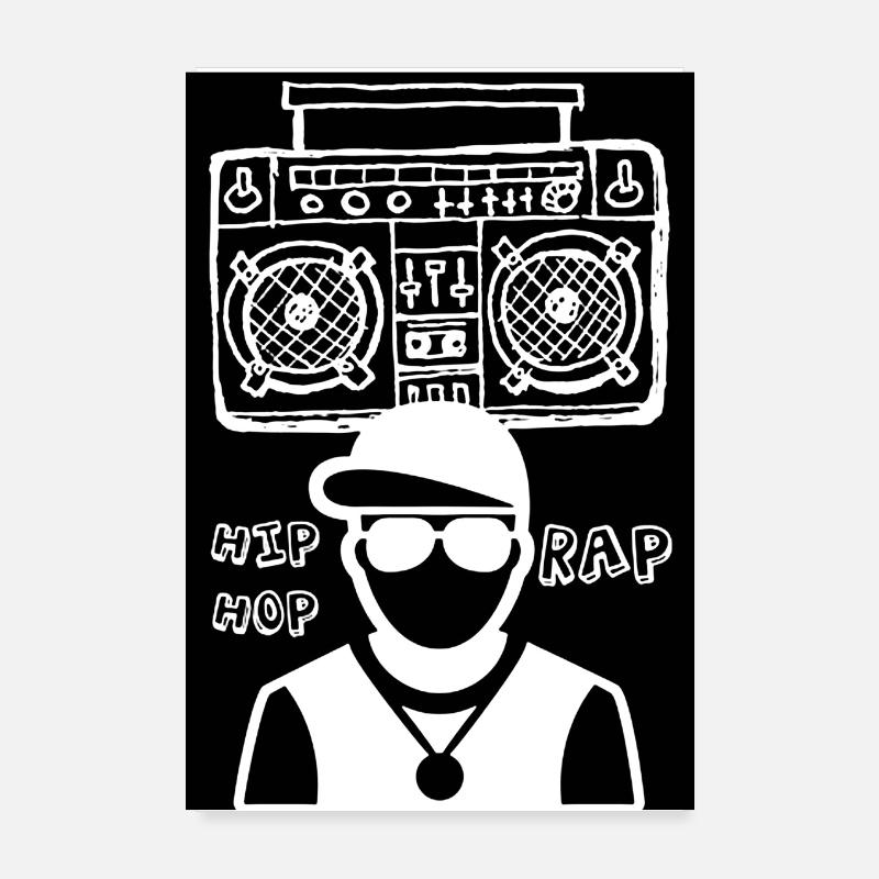 DER RAPPER und das Soundsystem Poster 20x30 cm