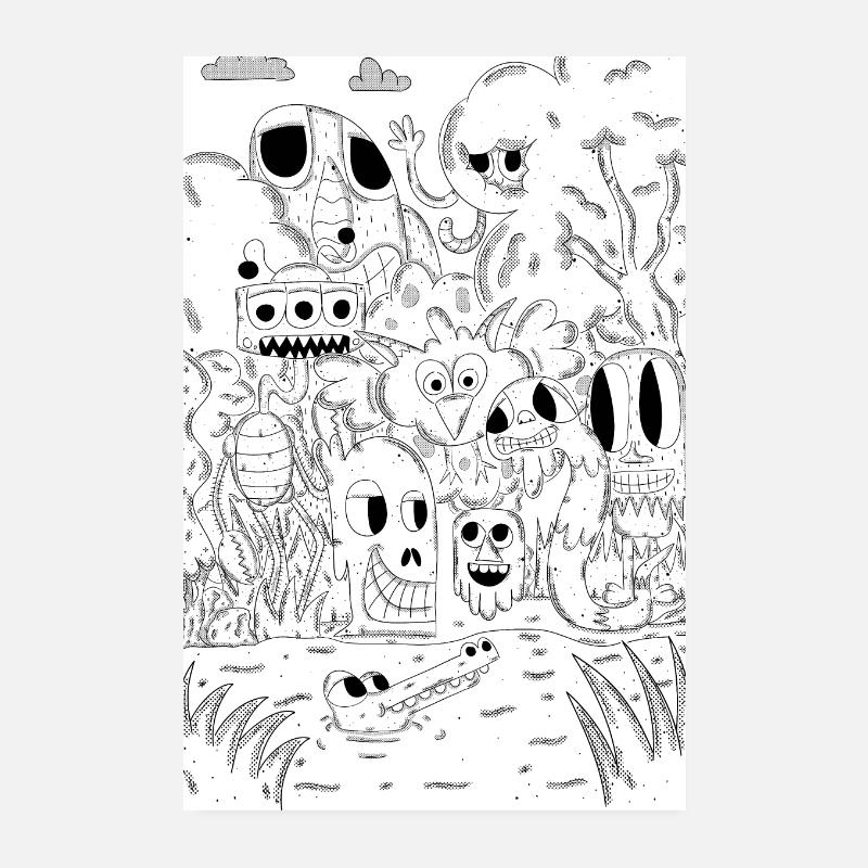 Dans la jungle Poster 20 x 30 cm