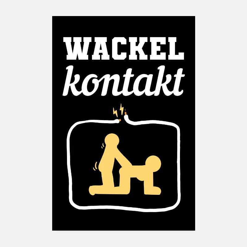 Elektriker Wackelkontakt Handwerker Techniker Volt Poster 20x30 cm
