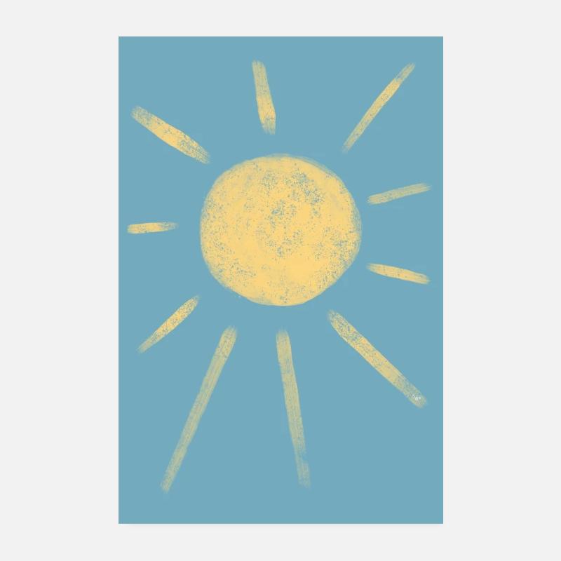 Sonne Poster 20x30 cm