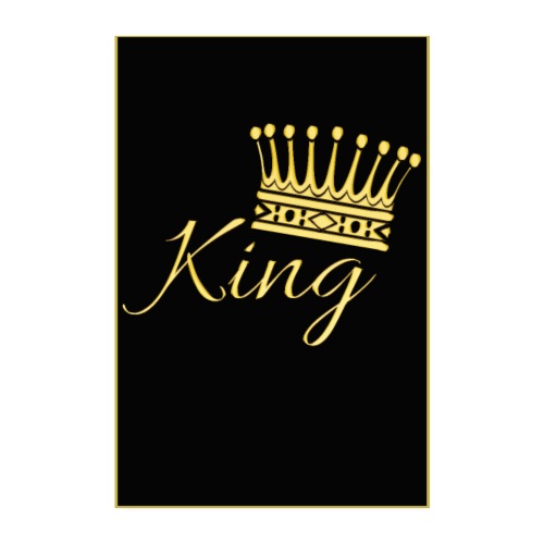 Poster - King couleur or - Poster 20 x 30 cm