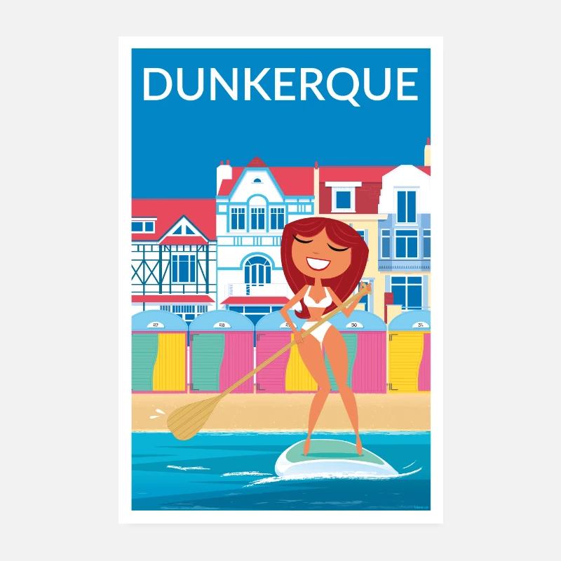 DUNKERQUE PADDLE Poster 20 x 30 cm