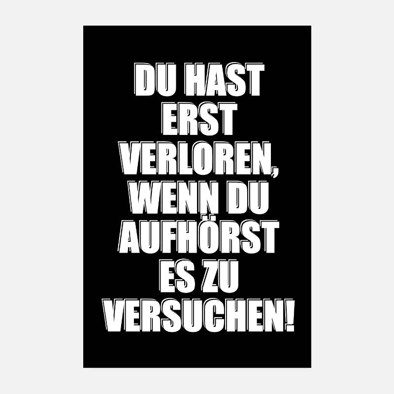Zukunft Erfolg Mindset Motivation Inspiration Poster 20x30 cm