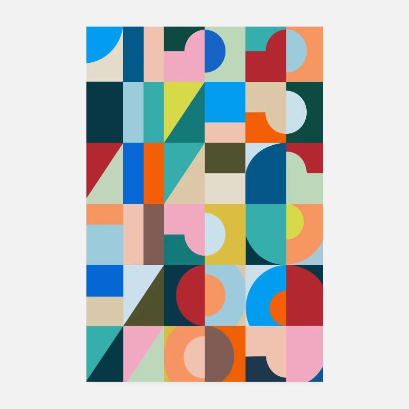 Numbers, digits, numbers - Poster 8" x 12" (20x30 cm) - white