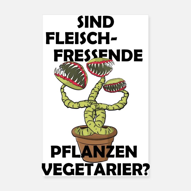 Sind fleischfressende Pflanzen Vegetarier? Poster 20x30 cm
