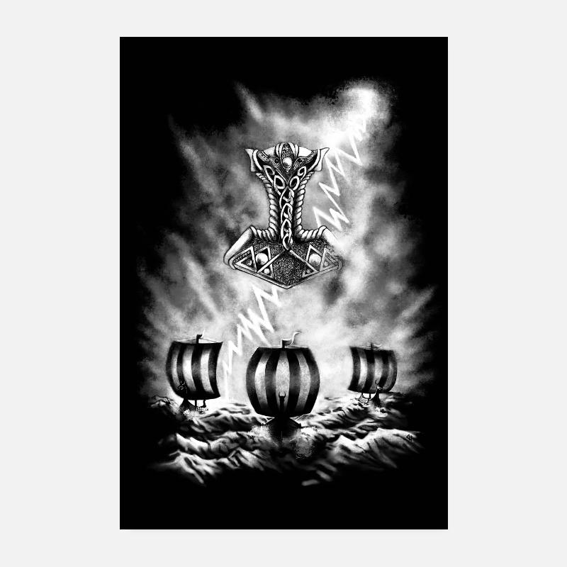 Wikinger Poster 20x30 cm