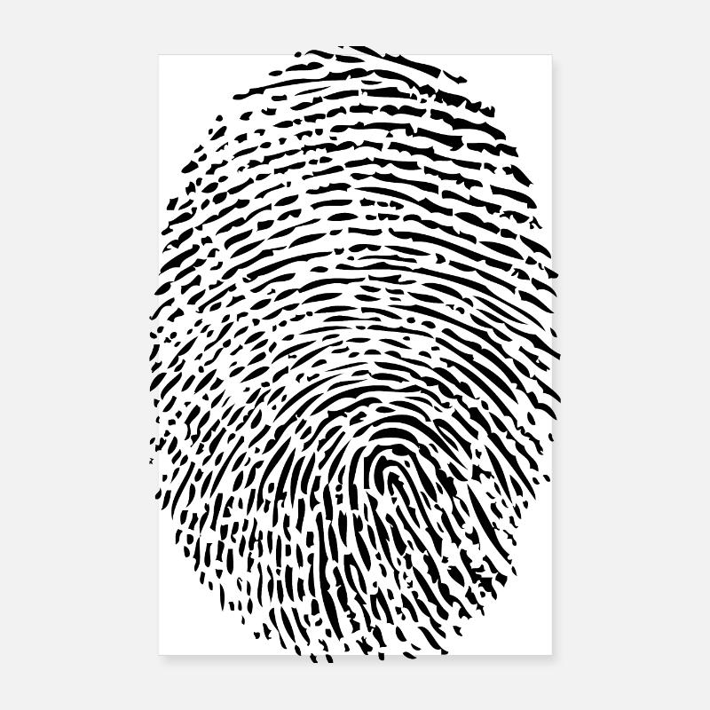 finger print Poster 8" x 12" (20x30 cm)
