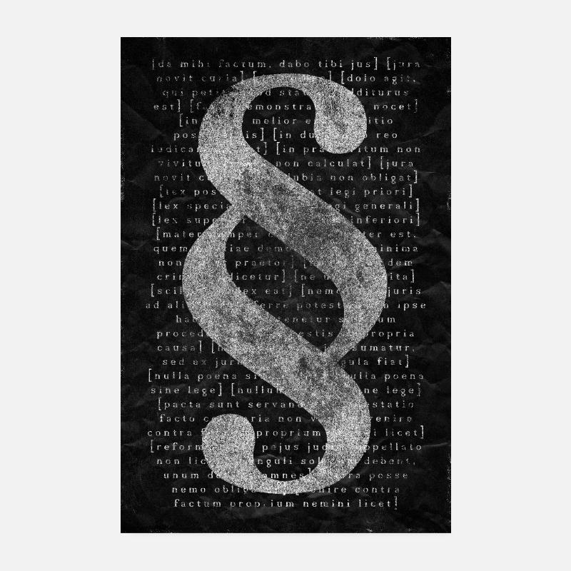 article black Poster 20 x 30 cm