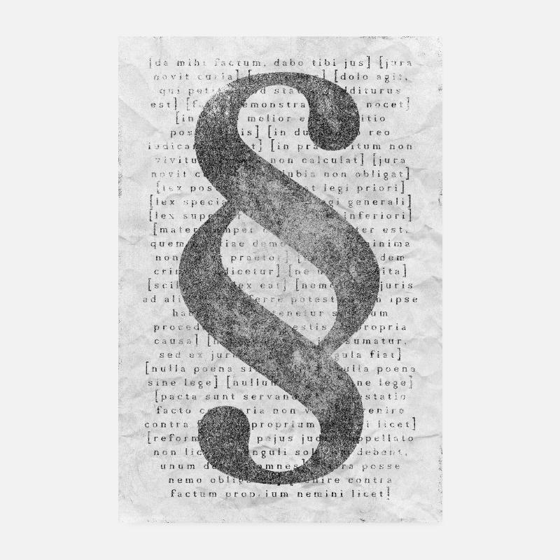 paragraf black and white Poster 8" x 12" (20x30 cm)