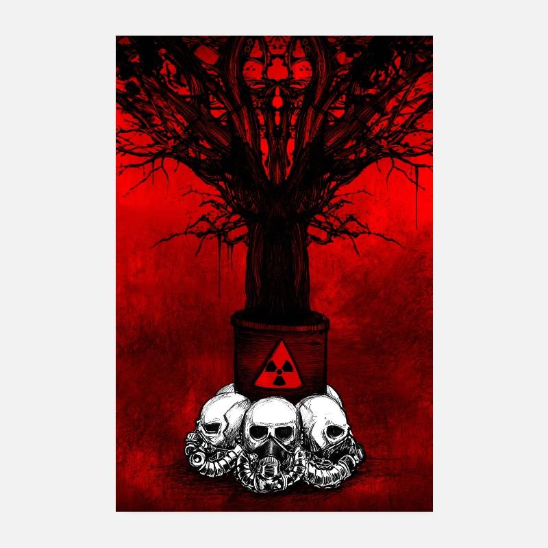 Nuclear Winter - Poster 20x30 cm - Weiß