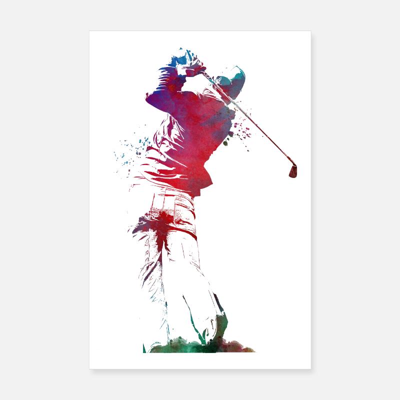 sport golf player Poster 8" x 12" (20x30 cm)