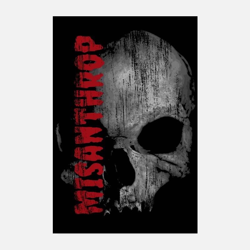 Crâne de Misanthrope Poster 20 x 30 cm