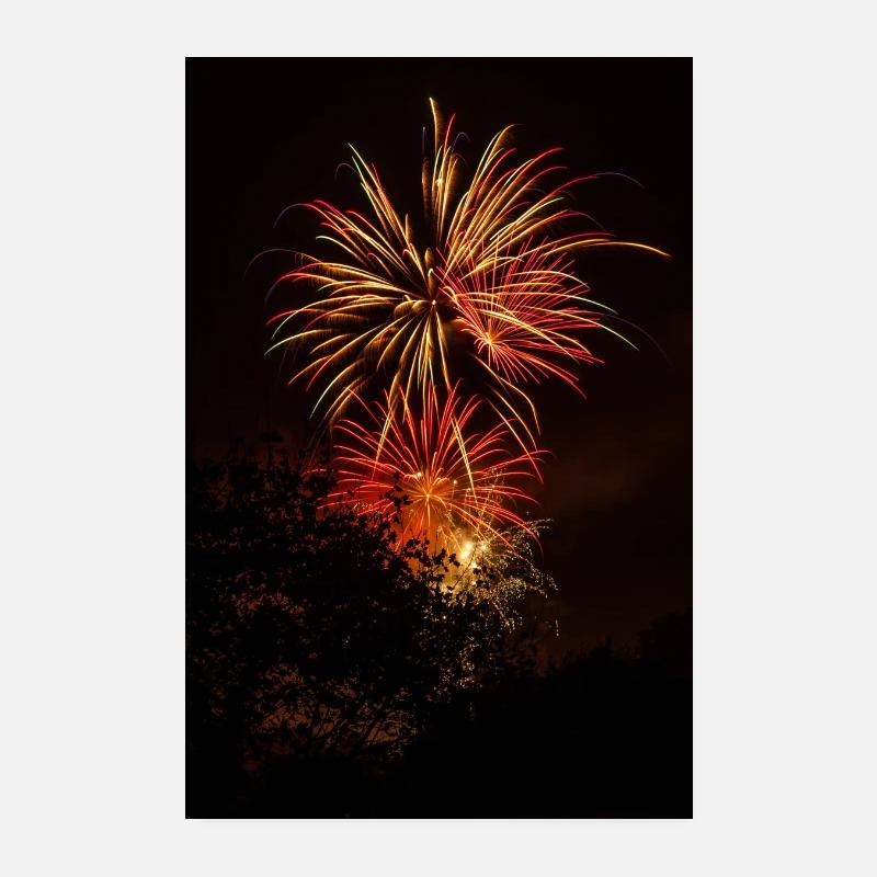 fireworks17 Poster 8" x 12" (20x30 cm)