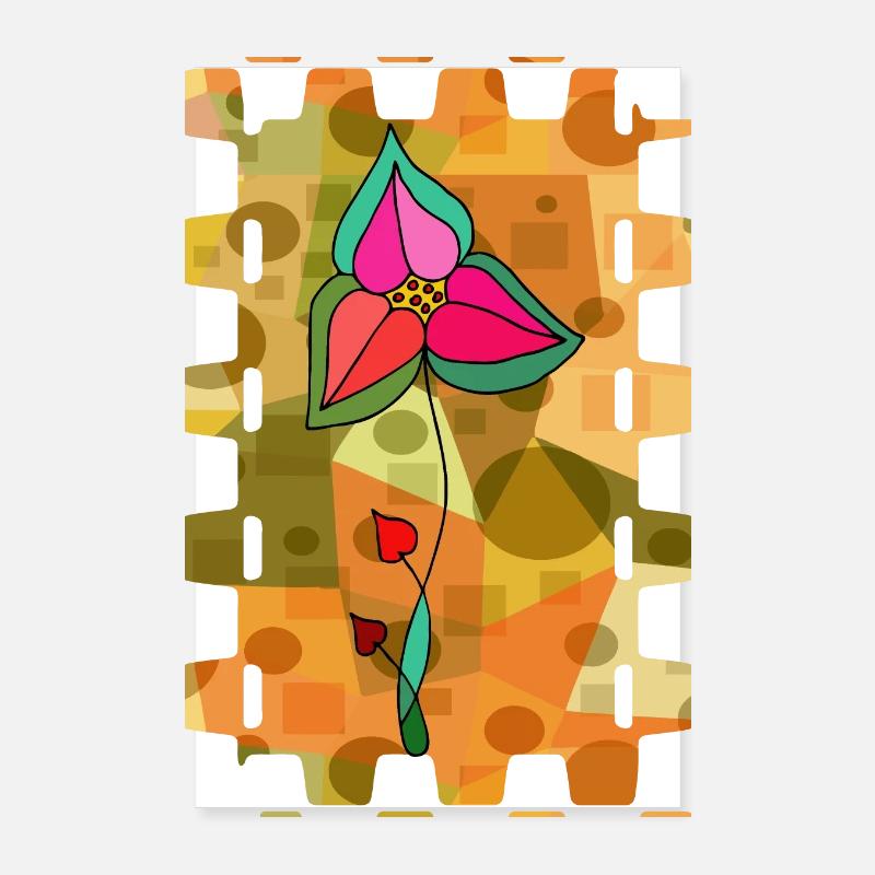 Flower Poster 8" x 12" (20x30 cm)