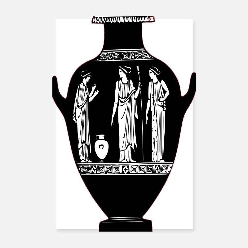 Vase Töpferwaren, Antikes Griechenland Poster 20x30 cm