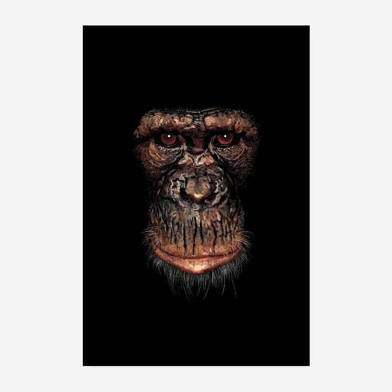 Affe Poster 20x30 cm
