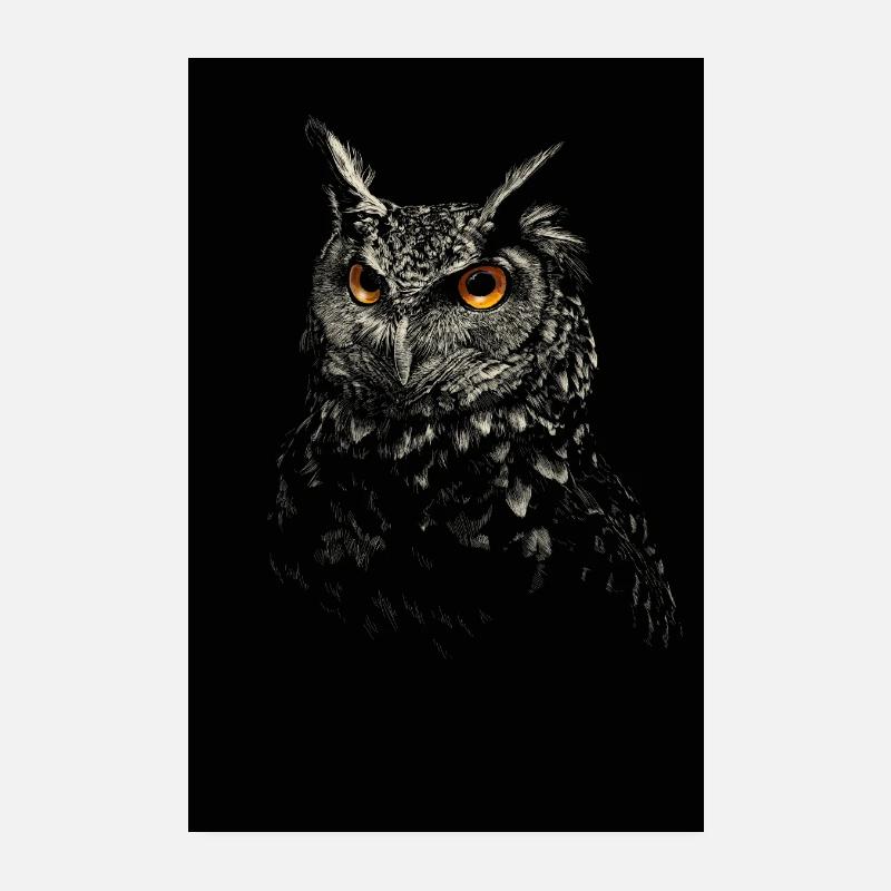 Eule Poster 20x30 cm