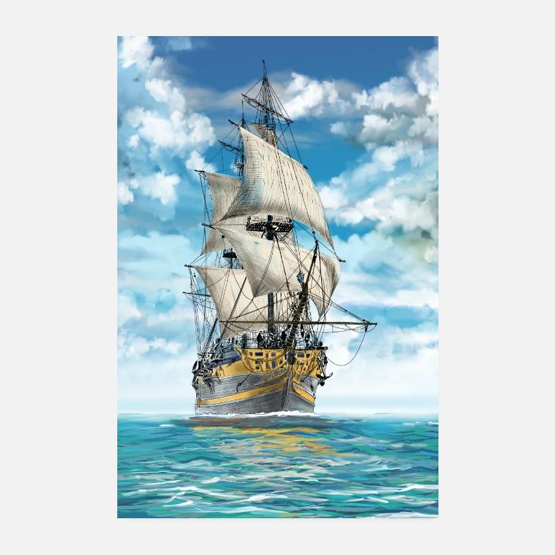 Schiff Poster 20x30 cm