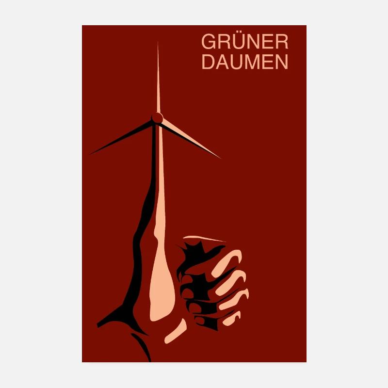 Green thumb Poster 8" x 12" (20x30 cm)