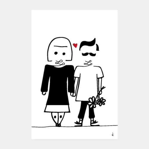 love love love - art poster - Poster 8 x 12 (20x30 cm)