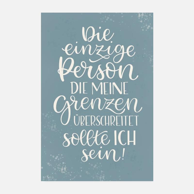Gesunde Grenzen Poster 20x30 cm