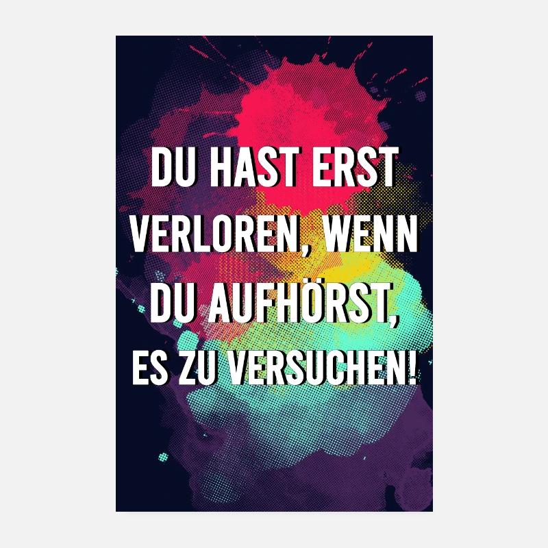Mindset Motivation Inspiration Poster Erfolg Poster 20x30 cm